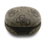 Casque, Oreillettes - Écouteurs sans Fil Bluetooth + Boîtier de Chargement PU Type-C avec Logo 4G GUESS GUTWST3P4EGW - Marron, p