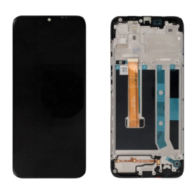 Écran, Display - OPPO A15 / A15s 4G (2020) Black Screen with Frame (Original Pack), prix de gros.
