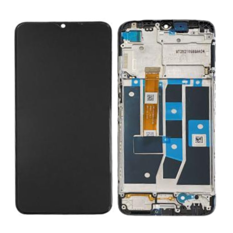 Écran, Display - Ecran OPPO A16 / A16s (2021) Noir avec Châssis (Original Pack), prix de gros.