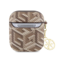 Cover, Sleeve - Protective Case for AirPods/AirPods 2 Cube Charm Classic Logo GUESS GUA2PGCE4CW - Brown, wholesale price