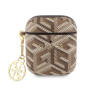 Cover, Sleeve - Protective Case for AirPods/AirPods 2 Cube Charm Classic Logo GUESS GUA2PGCE4CW - Brown, wholesale price