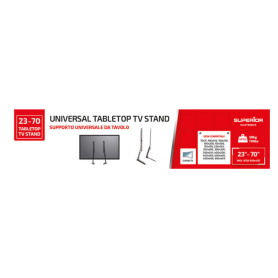 Support TV, Écran, Display - Support TV Universel de Table 23″ à 70″ Superior Electronics SUPSTV018 - VESA jusqu’à 800×400/Charg