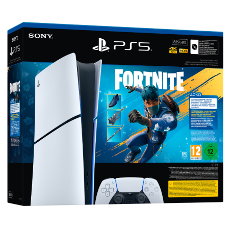 Jeux Vidéo, Gaming - Console Sony PlayStation 5 - PS5 Edition Digital - 825 Go + Fortnite Flowering Chaos, prix de gros.