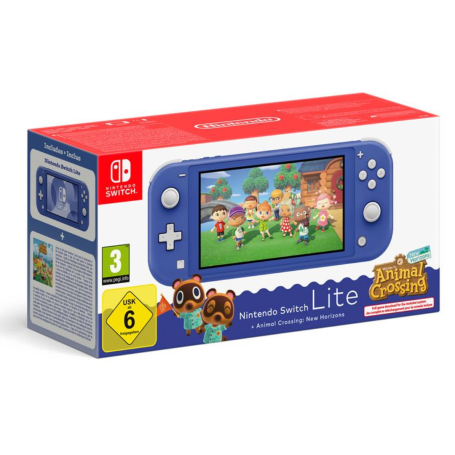 Gaming Console - Nintendo Switch Lite Console Blue + Animal Crossing, wholesale price