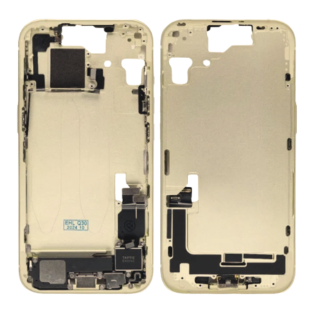 Smartphone Apple, Téléphone - Chassis iPhone 15 sans Vitre Arrière sans Batterie Jaune eSIM US (Origine Demonté) Grade B, prix d