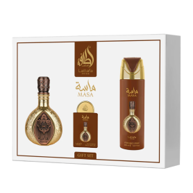 Parfum, Fragrance - Coffret cadeau 3 pièces Lattafa Pride MASA : Eau de Parfum 100 ml + 20 ml + Déodorant 200 ml, prix de gros.