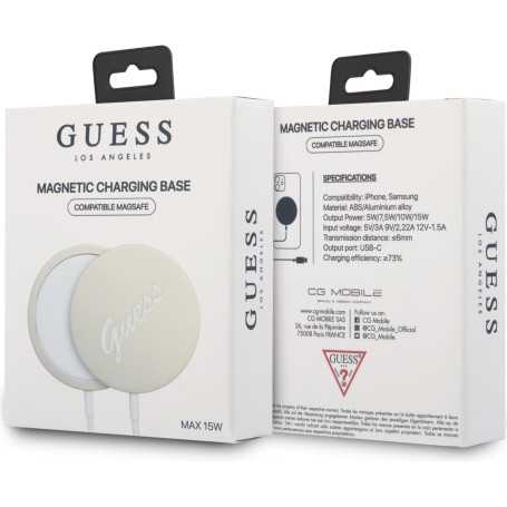 Charging Pad, Power Adapter - Wireless Charger Magsafe 15W USB-C Guess GUCBMSLRD - Gold, wholesale price