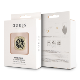 Anneau téléphone, Bague porte, Grip mobile - Support anneau métallique 4G GUESS GURSEQGBK – Or, prix de gros.