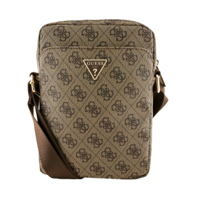 Étui, Pochette - Sac bandoulière pour tablette 4G PU Triangle Logo Guess GUTB10P4GFTSW – 10" Marron, prix de gros.