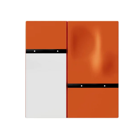 Switch, Control Panel - Smart Switch MixSwitch Defy 4 Buttons, AC100-240V 50/60Hz – ORVIBO D10W4 92.5 × 86 × 35.25 mm – Orange,