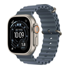 Smartwatch, Wearable - Apple Watch Ultra 3 5G Cellular Smartwatch 49mm Titanium Black with Ocean Band - New, wholesale price