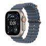 Smartwatch, Wearable - Apple Watch Ultra 3 5G Cellular Smartwatch 49mm Titanium Black with Ocean Band - New, wholesale price