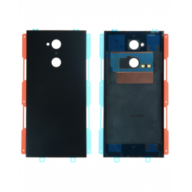 Vitre arrière Sony Xperia XA2 Ultra (H4213) Noir Avec Adhesif (Sans Logo)