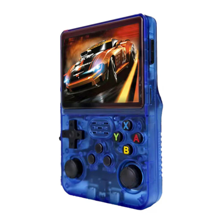 Gaming Console - R36s Mini Portable Video Game Console with 3.5" IPS Screen and 64GB Storage - Blue, wholesale price