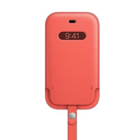 Étui, Housse - Coque de protection pour Apple iPhone 12 Mini Housse en cuir véritable avec MagSafe MHMN3ZE/A (Apple) - Rose, pri