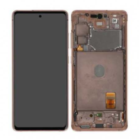 Screen, Display - Samsung Galaxy S20 FE 4G/5G 2020 (G780/G781) Orange Screen + Frame (Original Disassembled) - Grade A, wholesal