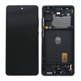 Screen, Display - Samsung Galaxy S20 FE 4G/5G 2020 (G780/G781) Blue/Black Screen + Frame (Original Disassembled) - Grade B, whol