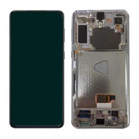 Display, Screen - Screen Samsung Galaxy S21 Plus (G996) Silver + Frame (Original Disassembled) - Grade B, wholesale price
