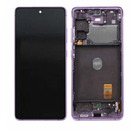 Écran, Display - Ecran Samsung Galaxy S20 FE 4G/5G 2020 (G780/G781) Violet + Châssis (Original Démonté) - Grade B, prix de gros.