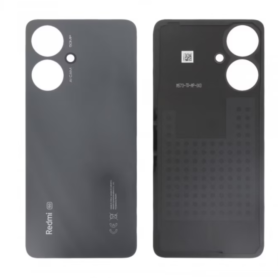 Dos, Coque - Vitre arrière Xiaomi Redmi Note 13C Sans Contour lentille Noir (Original Démonté) - Grade B, prix de gros.