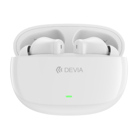 Écouteurs, Audio, Casques - Écouteurs Intra-Auriculaires sans Fil avec Boîtier de Charge USB-C Devia TWS Lite2 - Blanc, prix de 