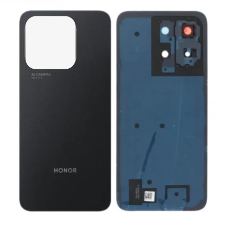 Back Glass, Rear Cover - Honor X6b Rear Glass Frameless Lens (Original Removed) Black - Grade B, wholesale price