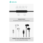 Earbuds, Headphones - Wired Metal In-Ear Earphones Devia Smart Series M1 EM110 - Black, wholesale price