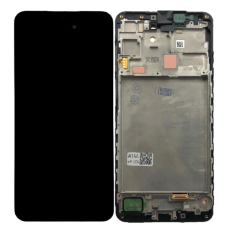 Écran, Display - Ecran Samsung Galaxy A16 4G (A165F) Noir + Châssis (Original Démonté) - Grade A, prix de gros.