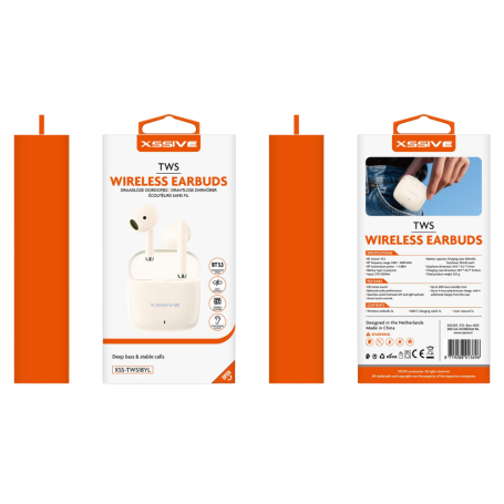 Earphones, Bluetooth Headset - Wireless Earbuds XSSIVE XSS-TWS18YL - Beige, wholesale price