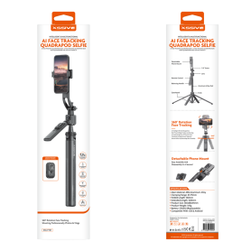 Xssive XSS-FT02 AI Face Tracking Desktop Selfie Stick - Enhance Your Streaming and Vlogging Experience