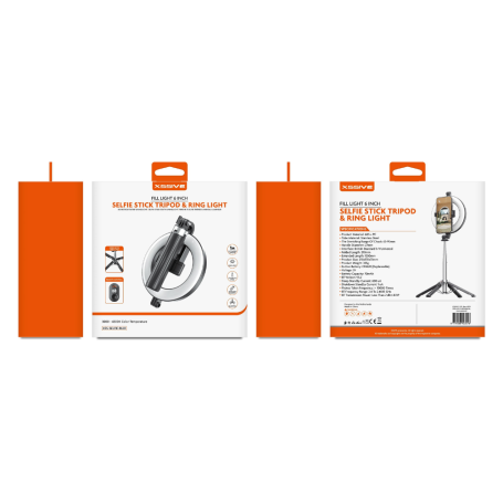 XSSIVE Selfie Stick with Ringlight XSS RL01 - Perfect Lighting for Flawless Selfies
