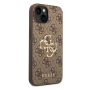 Cover, Case - Guess GUHCP 4GMGBR - Brown Protection Case for iPhone, wholesale price
