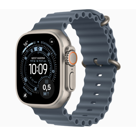 Smartwatch, Tracker - Montre Connectée Apple Watch Series Ultra 3 GPS 49mm Titane Naturel Avec Bracelet Sport M/L - Neuf, prix d