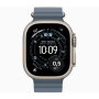 Smartwatch, Fitness Tracker - Apple Watch Series Ultra 3 GPS 49mm Natural Titanium Connected Watch With Sport Band M/L - New, wh