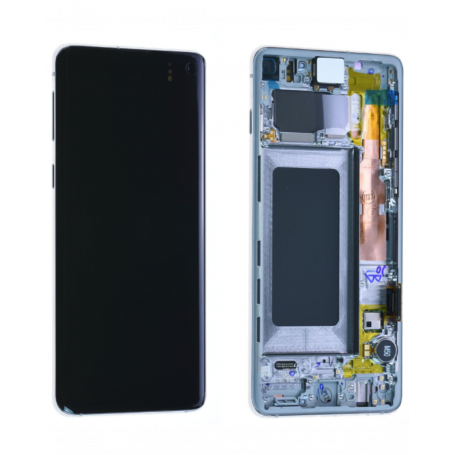 Écran Samsung Galaxy S10 (G973F) Noir Prisme + Châssis (Service Pack)