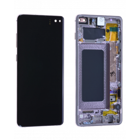 Screen Samsung Galaxy S10 Plus (G975) Ceramic White + Frame (Service Pack) - GH82-18849J-18834J