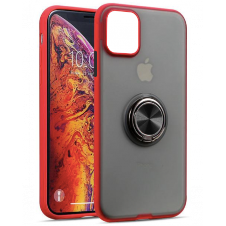 Matte Protective Case with Magnetic Ring Stand - iPhone 6-16 Pro Max