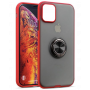 Matte Protective Case with Magnetic Ring Stand - iPhone 6-16 Pro Max