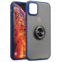 Matte Protective Case with Magnetic Ring Stand - iPhone 6-16 Pro Max