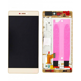 Ecran Huawei P8 Or LCD+ Vitre Tactile Sur Châssis