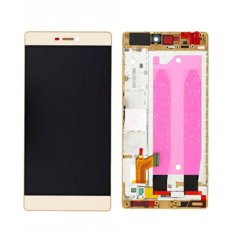 Ecran Huawei P8 Or LCD+ Vitre Tactile Sur Châssis