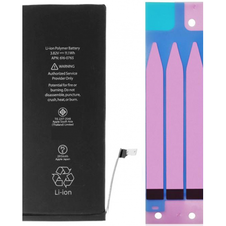 "Batterie iPhone 6S Plus - Pure Cobalt (ECO) avec adhésifs pour une