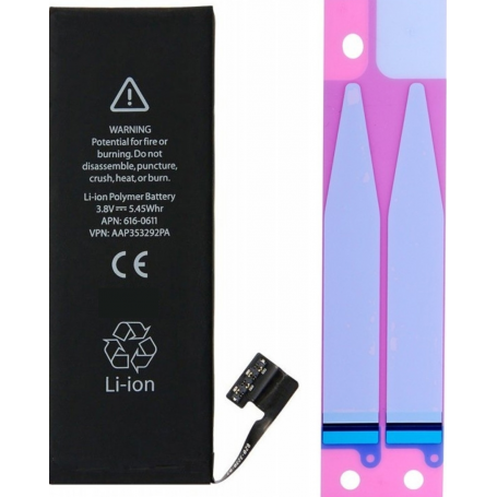 "Batterie iPhone 5C / 5S avec Adhésifs - Pure Cobalt (ECO) | Haute q