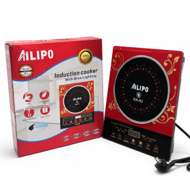 Induction Cooktop, Electric Stove - ALIPO RA-8 2200W Induction Cooker with Blue Lighting - Red/Black, wholesale price