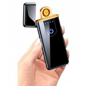 Briquet Électronique USB Sans Flamme Coupe-Vent - Innovant et Pratique pour Toutes Situations