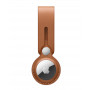 Premium Brown Leather AirTag Lanyard for Apple – Stylish & Secure Accessory