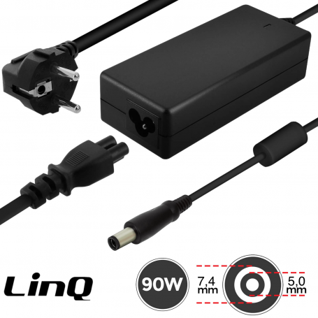 HP Compaq 90W / 18.5V 4.9A Mains Charger 7.4*5.0mm LinQ HP-9150