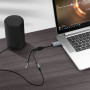 Audio Adapter USB to 2 Jack 3.5mm Female Nylon Braided 30cm – LinQ U3532 Buy Now