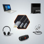 Audio Adapter USB to 2 Jack 3.5mm Female Nylon Braided 30cm – LinQ U3532 Buy Now