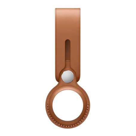 Premium Brown Leather AirTag Lanyard for Apple – Stylish & Secure Accessory